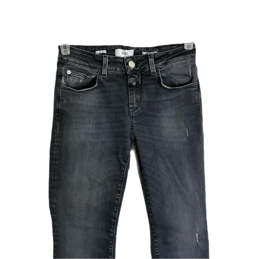 Closed Italian Jeans Skinny Baker Black Organic Cotton Ankle Crop Size 27 - Picture 3 of 12
